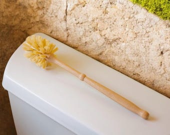 Eco-Friendly Bamboo Toilet Brush with Sisal Bristles