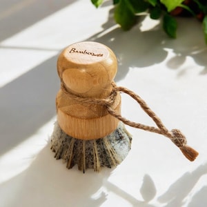 Bamboo Pot Scrubber | Eco-friendly and Zero-Waste Kitchen Cleaning Brush