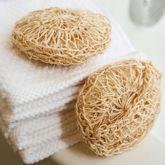 Handmade Sisal Exfoliating Body Scrubber Set: Natural Plant Based Skin Care