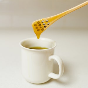 Bamboo Honey Dipper Spoon | Eco-Friendly Wooden Honey Stirrer for Sustainable Living