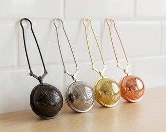 Stainless Steel Tea Strainer | Set of 4 | Plastic-Free | Loose Leaf Filter | Tea Ball