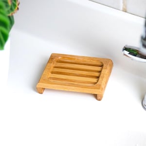 Bamboo Soap Lift | Handmade Organic Soap Dish Holder, Zero Waste