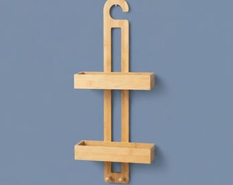 Bamboo Overhead Shower Caddy