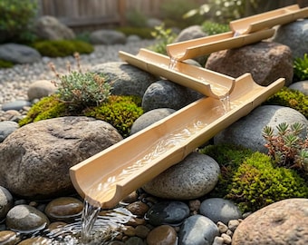 Bamboo Water Channel Toy | Outdoor Water Play Track for Kids & Adults
