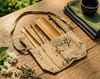 Sustainable Bamboo Tea Tool Set | Complete 6-Piece Kit