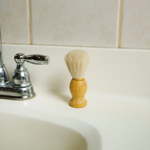 Shaving Brush | Bamboo | Goat Hair | Shaving | Gift Idea | Plastic Free | Sustainable | Self Care | Eco Friendly | Shaving Organization