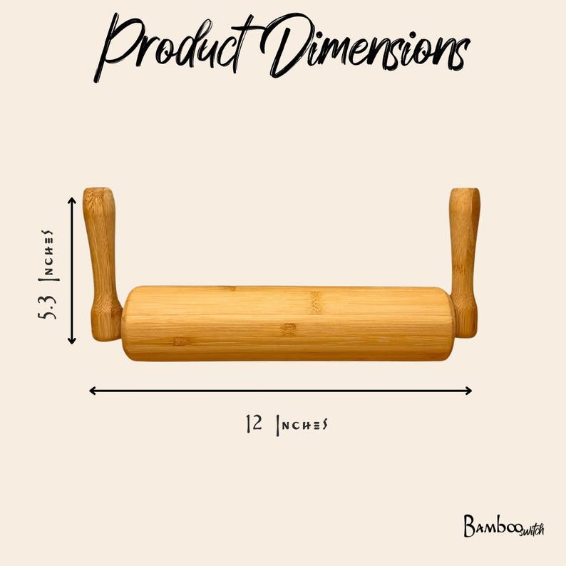 Bamboo Switch Rolling Pin - Thumbnail 3