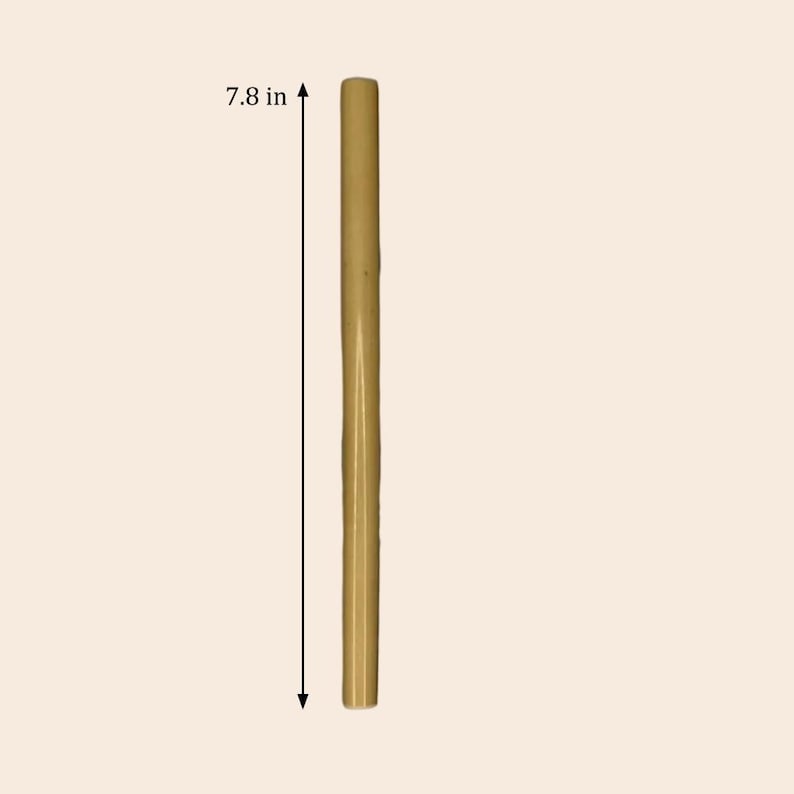 10 Reusable Bamboo Drinking Straws, Zero Waste, Sustainable, Compostable, Earth Friendly Bild 5