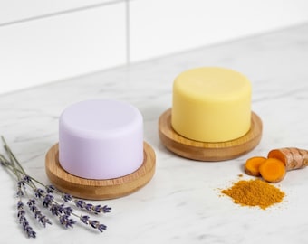 Natural 2-in-1 Shampoo & Conditioner Bar | Turmeric and Lavender | Vegan, Plastic-Free, Eco-Friendly