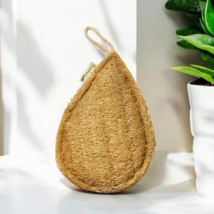 Natural Loofah Sponge Double Layer | Eco Friendly Exfoliating Luffa Sponge | Organic, Earth Friendly, and Zero Waste Bath Accessory