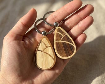 Bamboo Sprout Keychain: Handcrafted Minimalist Key Ring
