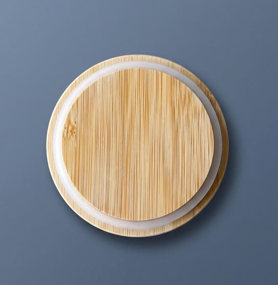 Wide Mouth Bamboo Mason Jar Lid: Reusable Food Storage