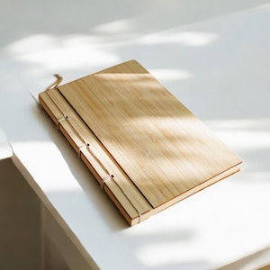 Bamboo Notebook | EcoFriendly | Sustainable | Writing | Office | Sustainable Gift | Eco Friendly | Plastic Free | Valentine&#39;s