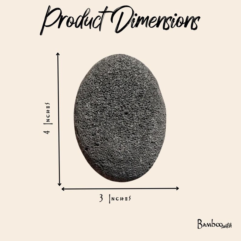Natural Volcanic Pumice Stone | Plastic Free Exfoliator | Eco Self Care | Foot Scrub image 4