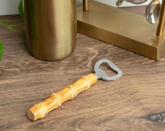 Bamboo Root Bottle Opener: Rustic Bar Tool, Eco-Friendly Kitchen Accessory