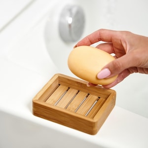 Bamboo Soap Bar Dish | Soap Lift Holder