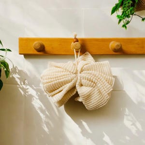 Ramie Shower Sponge | Zero Waste Bath Loofah | Eco-Friendly Body Scrubber | Reusable Exfoliating Body Sponge
