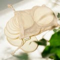 20 Reusable, Organic Hemp Cotton Facial Rounds | Makeup Remover Pads in Organic Cotton Mesh Wash Bag | Plastic Free