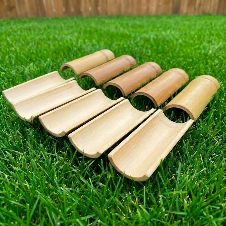 Bamboo Water Channel Toy | Outdoor Water Play Track for Kids & Adults | Zen Garden bild 5