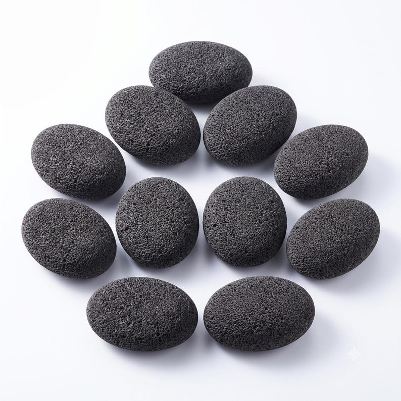 Natural Volcanic Pumice Stone | Plastic Free Exfoliator | Eco Self Care | Foot Scrub Set of 10