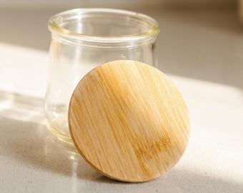 5x Bamboo Oui Jar Lid