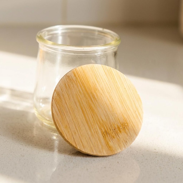 5x Bamboo Oui Jar Lid