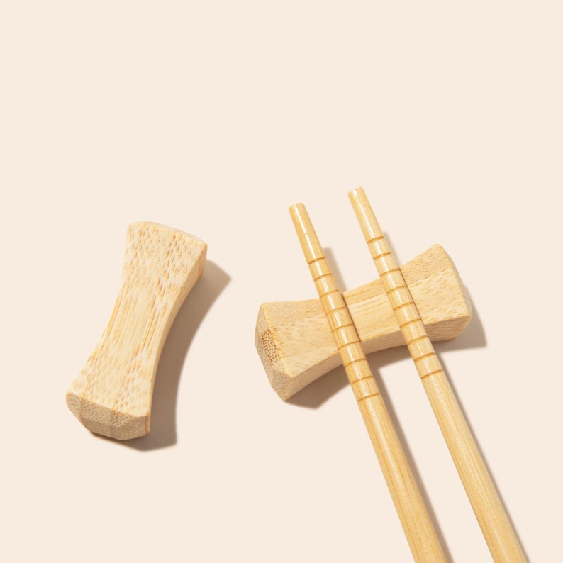 Bamboo Switch Chopstick and Chopstick Rest - Thumbnail 2