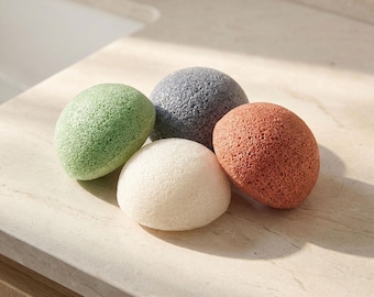 Natural Konjac Facial Sponge  – Face & Body Cleansing Scrub, Gentle Exfoliation