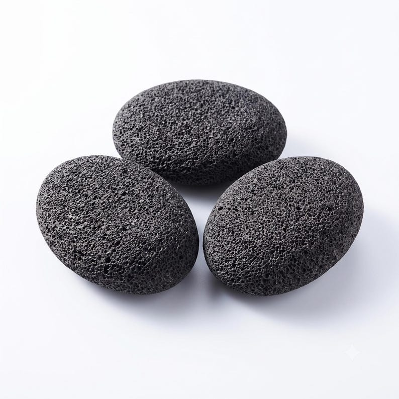 Natural Volcanic Pumice Stone | Plastic Free Exfoliator | Eco Self Care | Foot Scrub Set of 3