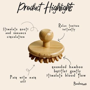 Bamboo Scalp Massager image 4