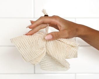 Ramie Shower Sponge: Zero Waste Exfoliating Body Scrubber