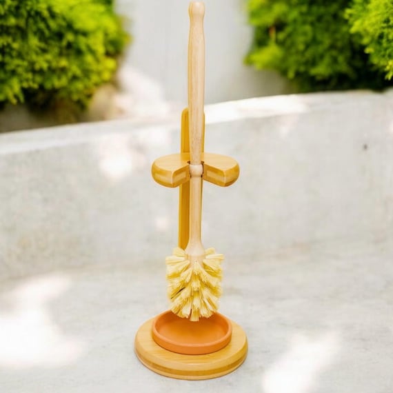 Bamboo Toilet Bowl Brush and Stand: Eco-Friendly Cleaning Set - Etsy  sterreich