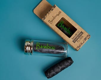 Bamboo Charcoal Dental Floss: Bamboo Fiber, Vegan & Plastic-Free
