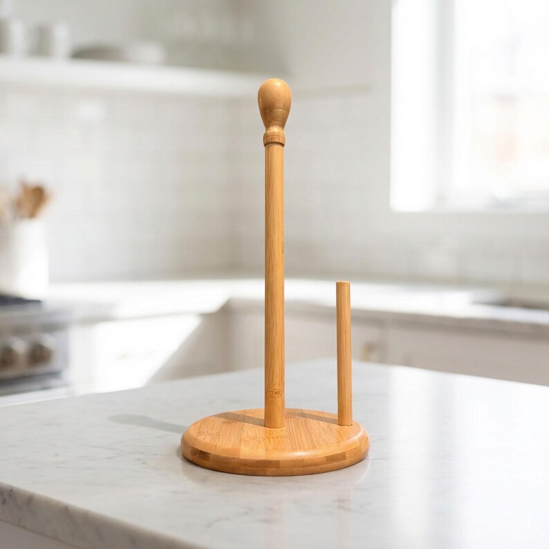 Bamboo Mug Tree | Kitchen Cup Stand | Plastic Free Kitchen Organization image 6