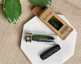 Bamboo Charcoal Dental Floss: Bamboo Fiber, Vegan & Plastic-Free