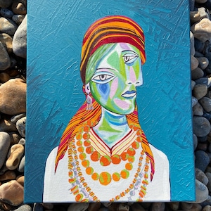 Moroccan Women Painting Original Art Piece Picasso
