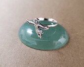 Q925 Sterling Silver Charm Kachina Doll Ring Lady Ring Size 6 to 9 US Native Dancer on Ring Solid Ring Native American Dancing Ring