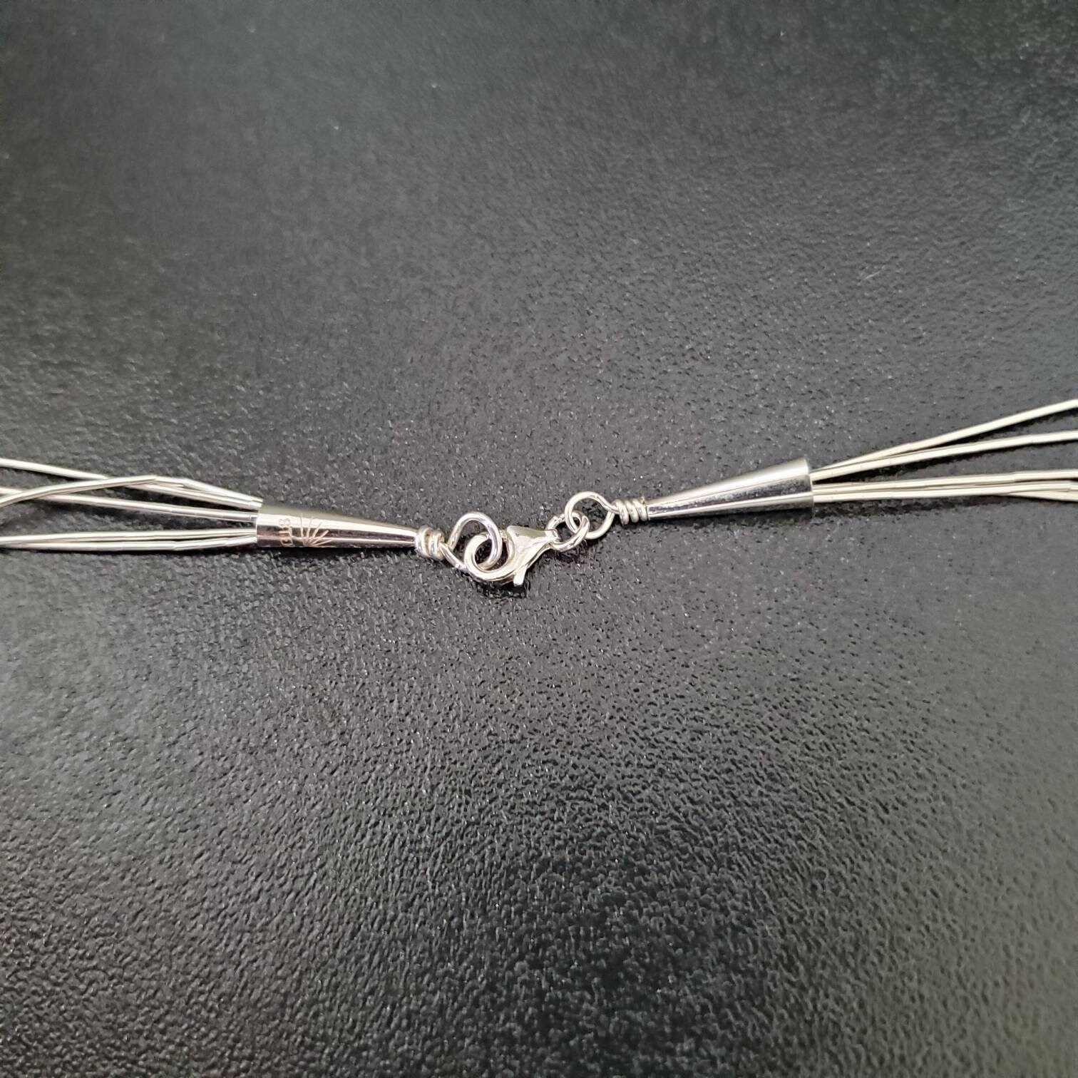 5 Strand Liquid Silver Necklace main image 1
