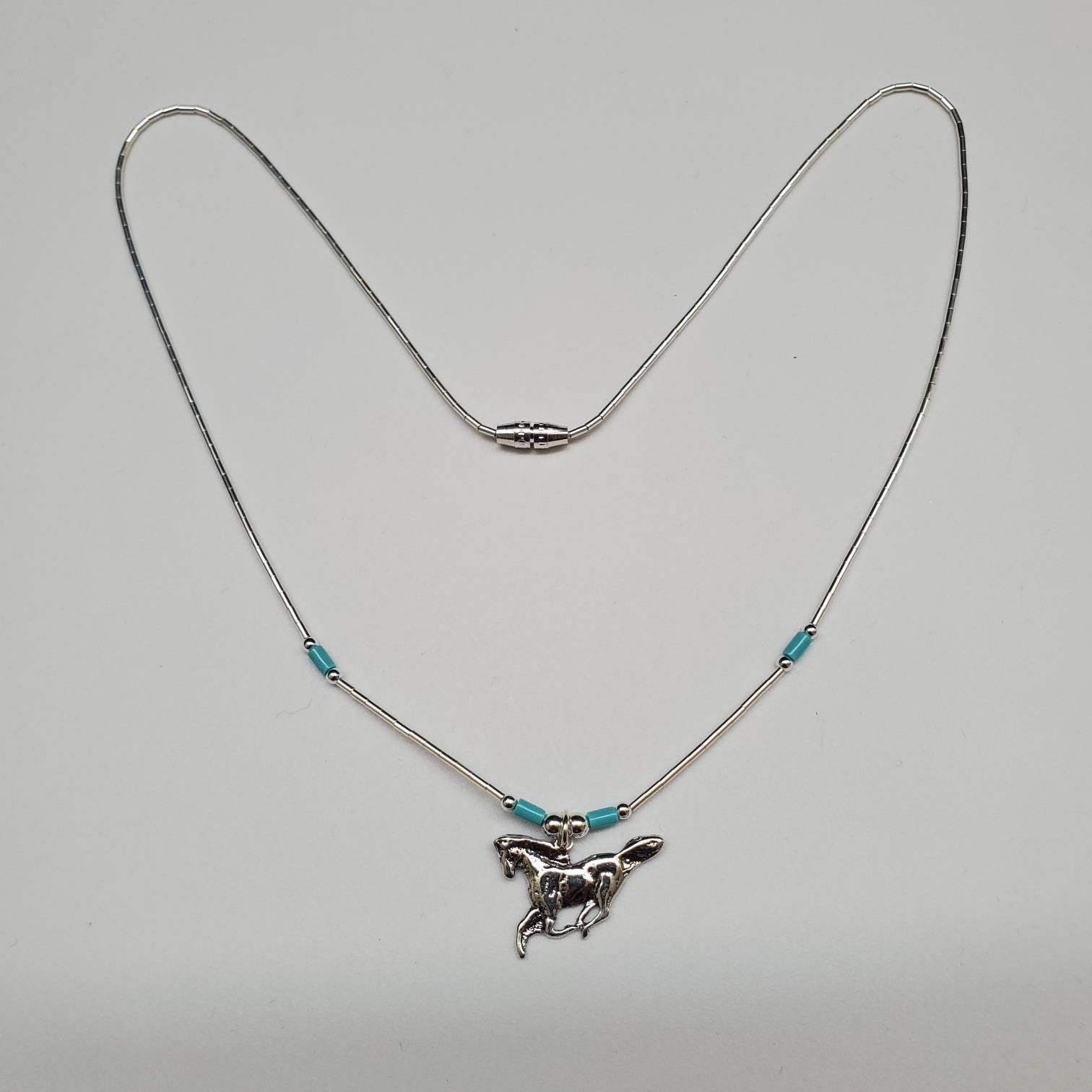 Q925 Silver Running Horse Pendant With Sterling Liquid Silver Etsy