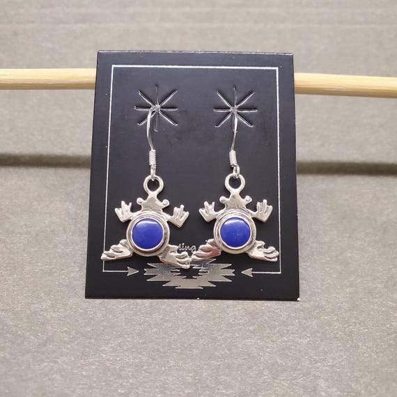 Intricate Southwestern Lapis Sterling Silver Earrings Intricate Southwestern Lapis Sterling Silver Earrings