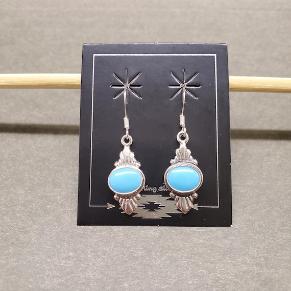 SUPERFINDINGS 2 stile Boucles D'Oreilles Ciondoli Turchese En Forme De