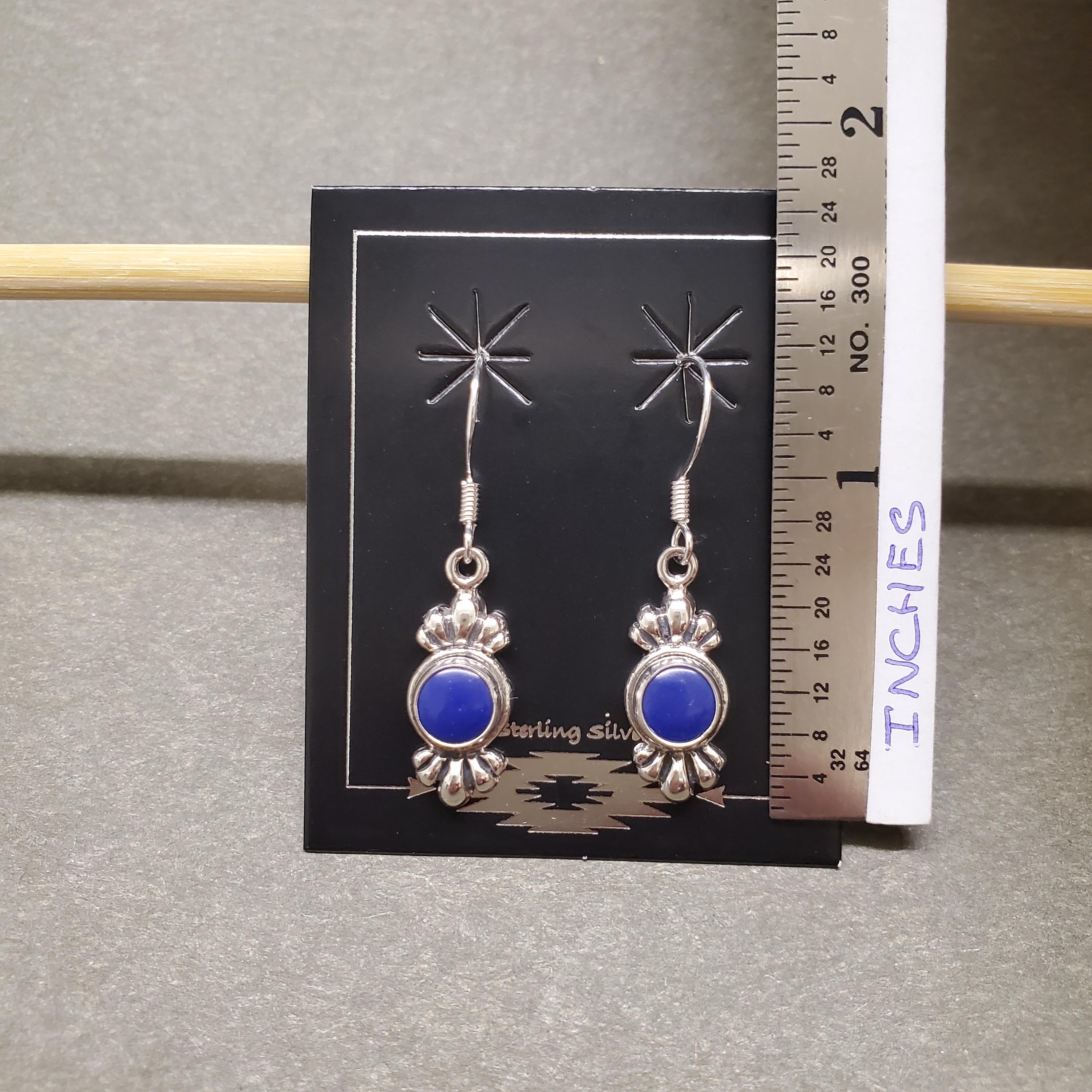 Lapis LazuLiです！ ZZ-038 | Blue Lapis Earrings, Solid Sterling Silver Blue