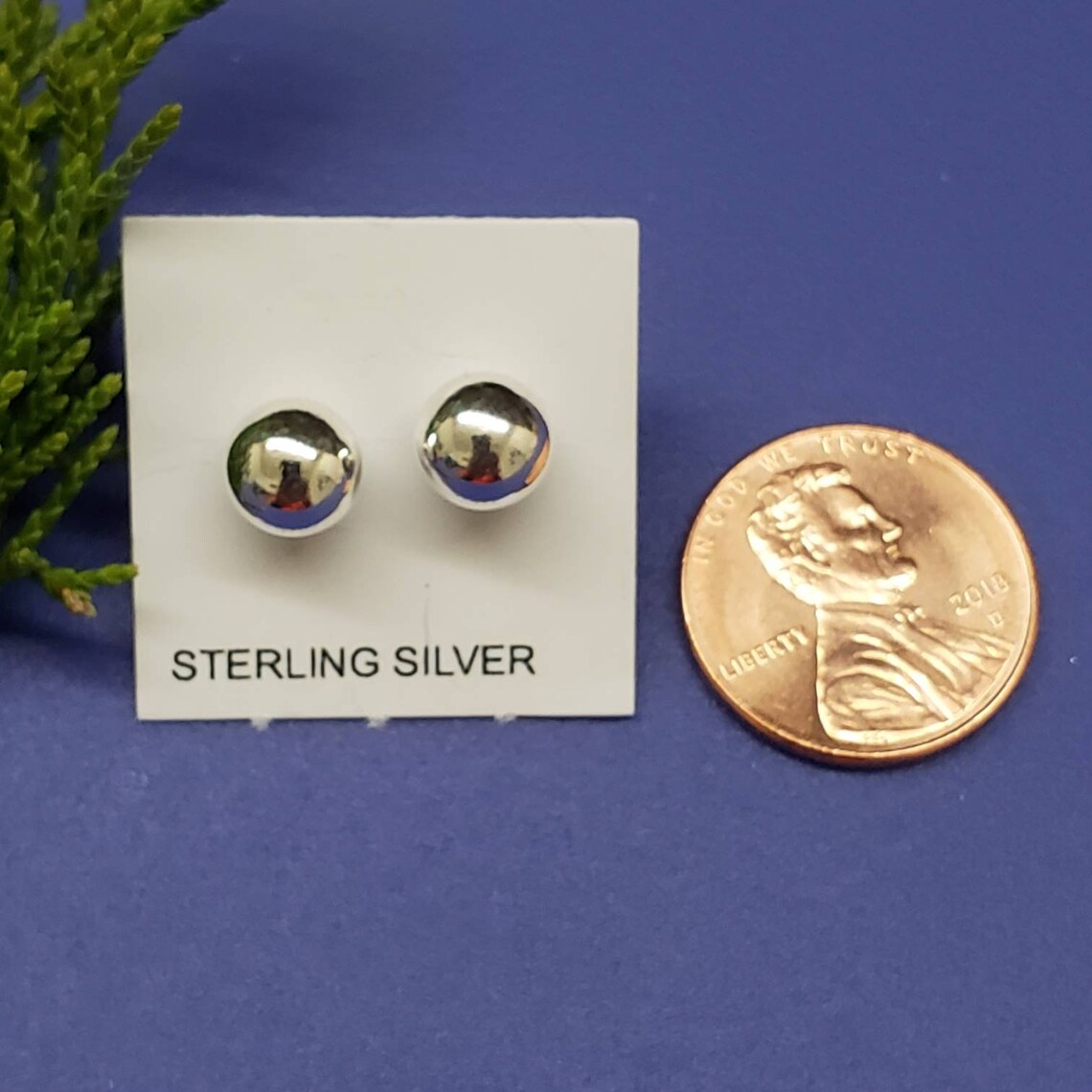7mm Sterling Silver Ball Post Earrings Silver Ball Stud Etsy