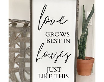 Just like this SVGFarmhouse Sign svg, Svg for Wood Sign, Family Quote, Cricut Files, Silhouette Designs, , SVG Files