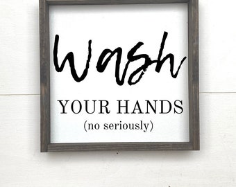 Wash your hands Farmhouse Sign svg, Svg for Wood Sign, bathroom Quote, Cricut Files, Silhouette Designs, , SVG Files