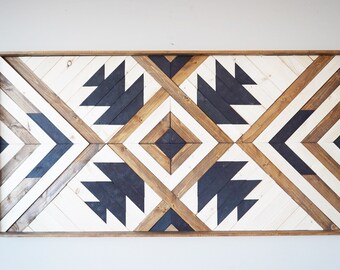 Wood mosaic |Living Room Wall Decor | Farmhouse Wall Decor | Wood Signs for Home | Farmhouse Signs