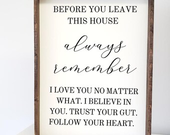 Before you leave this house SVG cut file | wall decor