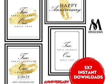 One Great Love Anniversary Invite, Anniversary Party, Wedding Anniversary, 10 year, 50 year anniversary, Instant Download