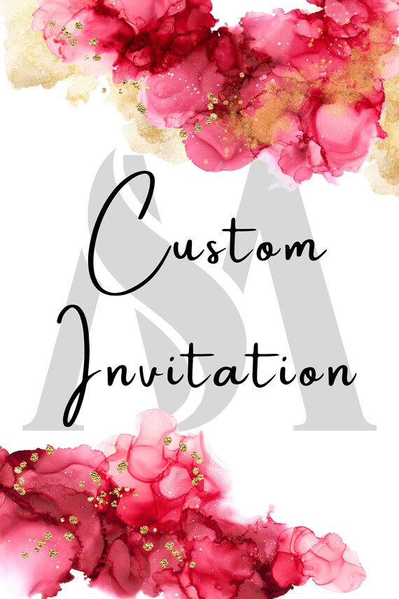 Custom Invitation, Design Digital, Any Invitation Party, Birthday Invitation, Wedding Invitation, Customized Digital Design Invitation Il_570xn