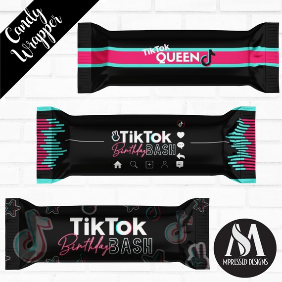 Custom TikTok Inspired Candy Bars Printable, Made To Match, Mpressed DIGITAL FILE Il_570xn